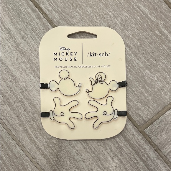 Disney Other - Disney Mickey Mouse Hair Clips - Black and White